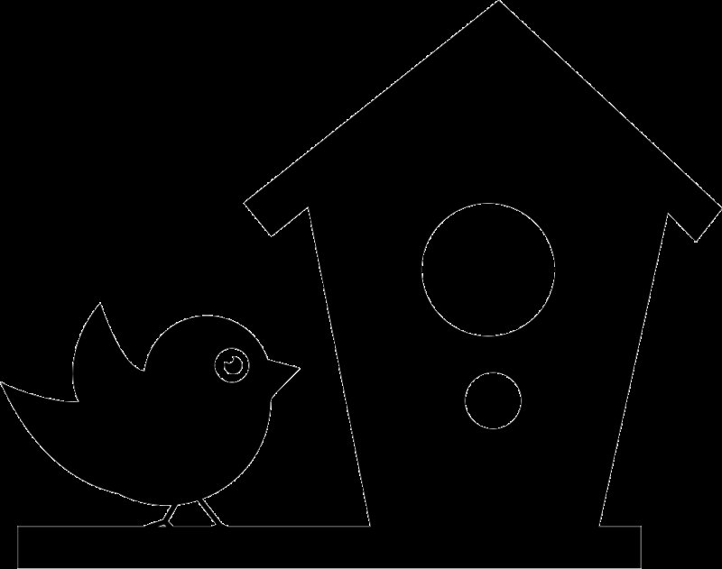 Скворечники цветные для вырезания