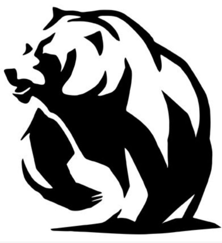 Медведь черно белый