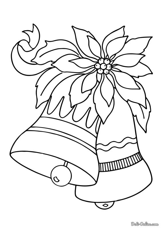 Колокольчик раскраска