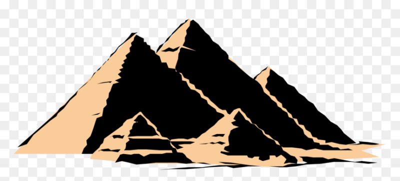 Наклейка пирамида