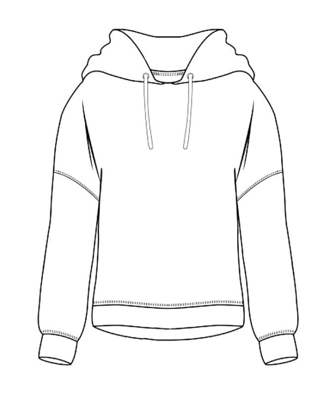 Толстовка раскраска