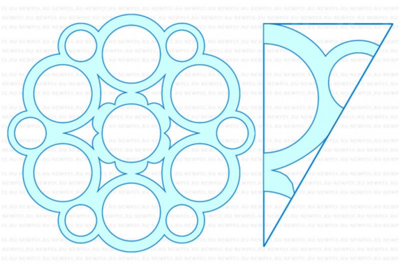 Снежинки Шалон для вырезания