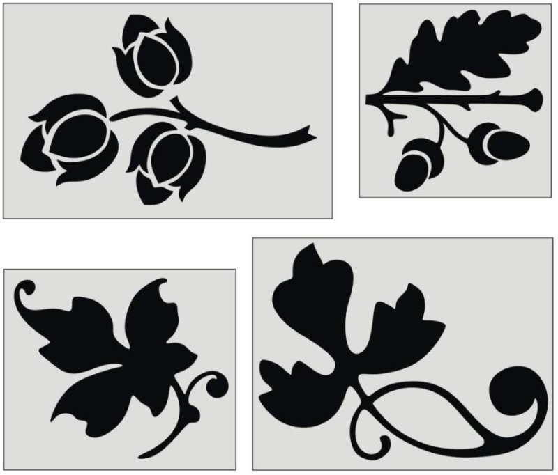 Трафаретные узоры на мебели