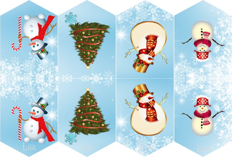 Флажки на новый год