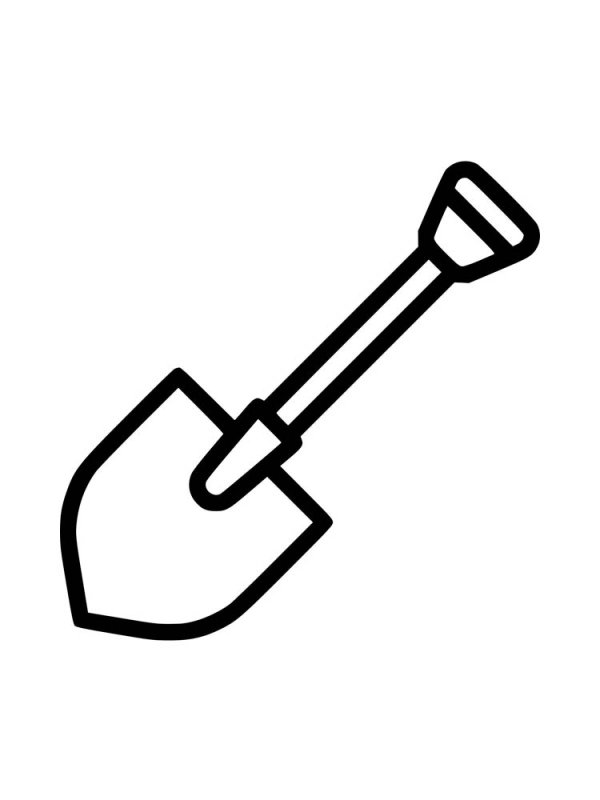 Раскраска лопата