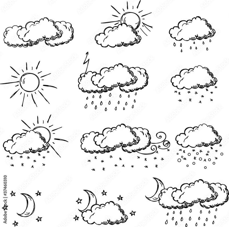 Явления природы раскраска