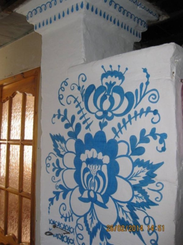 Русская печь Гжель