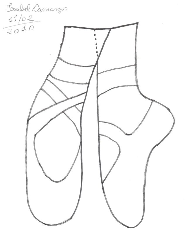 Пуанты раскраска для детей