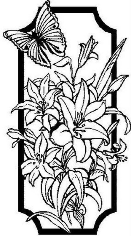 Витражная роспись вазы трафареты