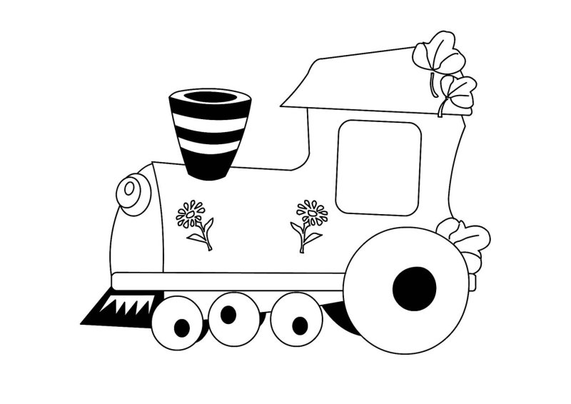 Раскраска вагончики паровозика