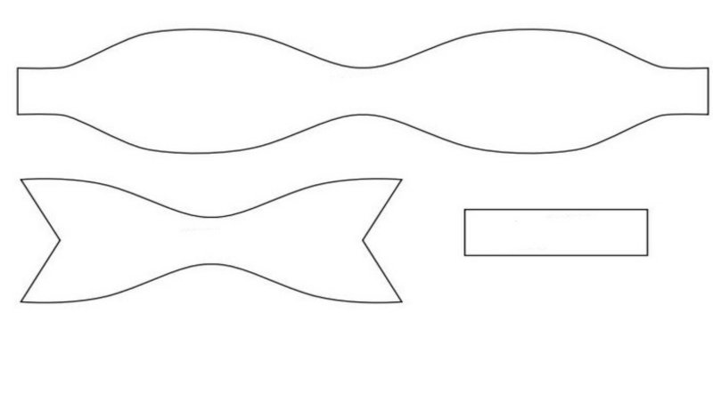 Бант трафарет