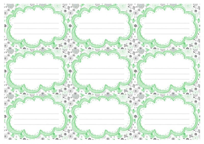 Макет этикеток для печати