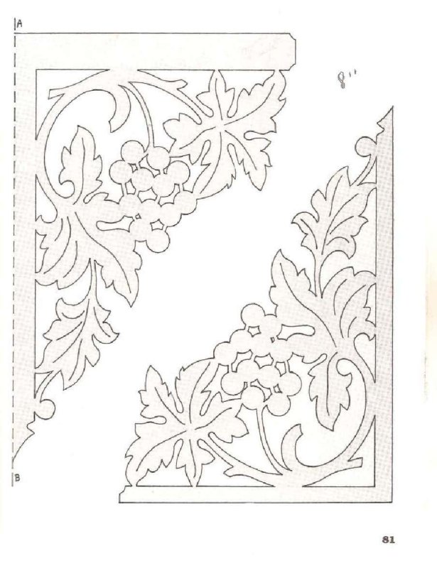 Трафареты для пропильной резьбы по дереву