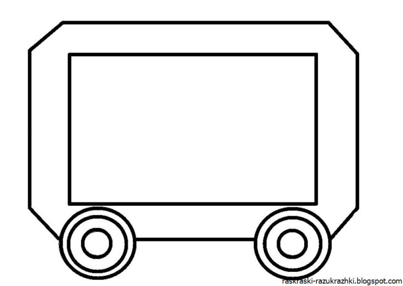 Трафарет паровозика с вагончиками