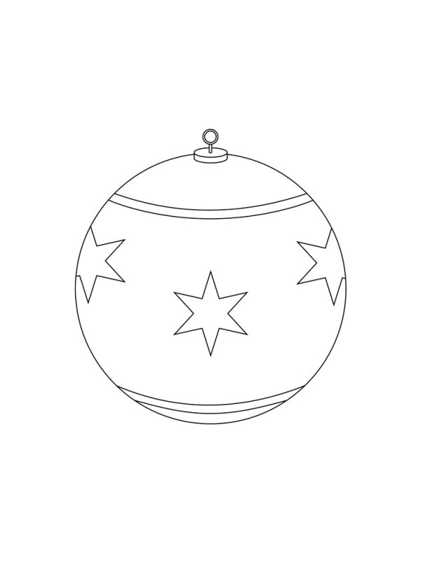 Елочные игрушки раскраска