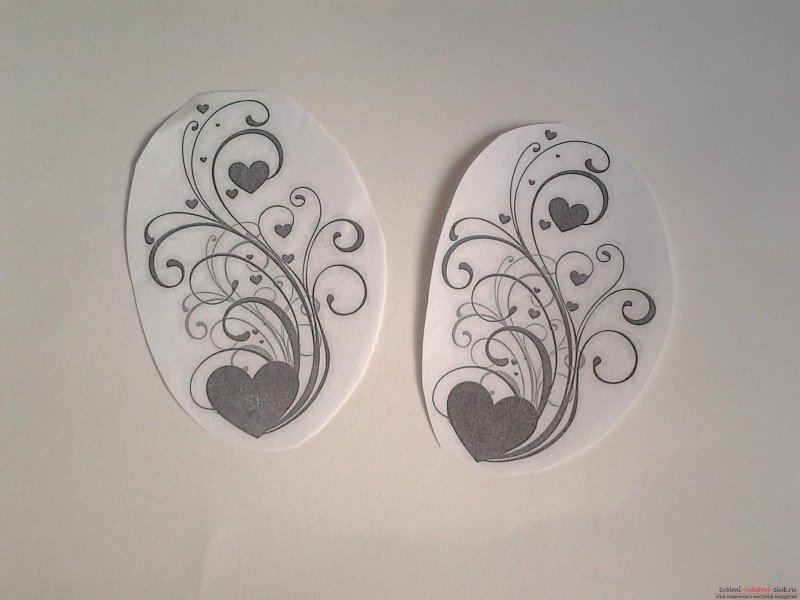 Бокал трафарет