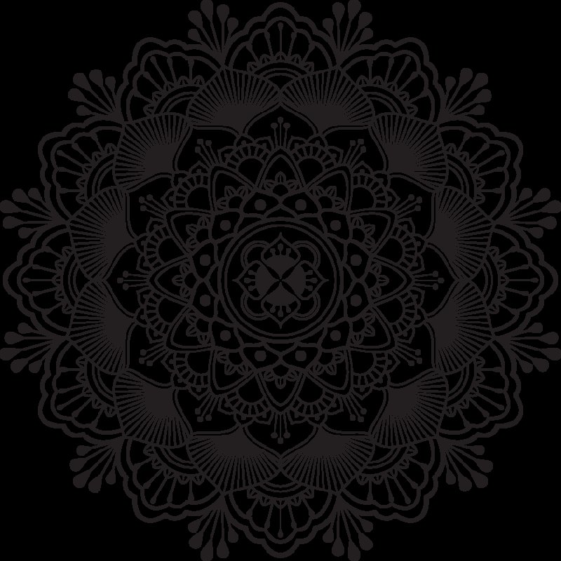 Мандала трафарет