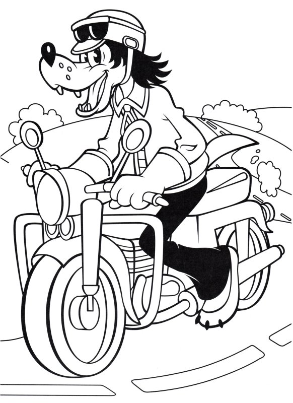 Волк из ну погоди разукрашка