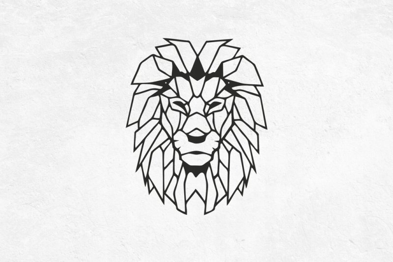 Геометрическая голова Льва