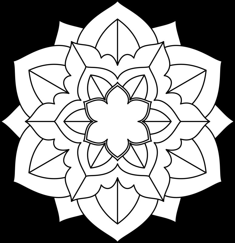 Мандала 9 лепестков