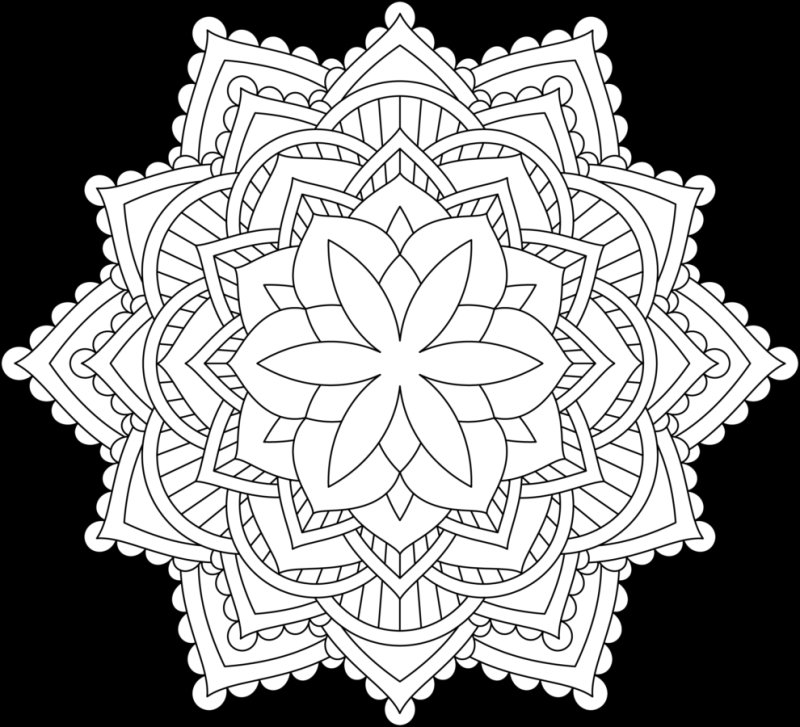 Мандала восьмилучевая