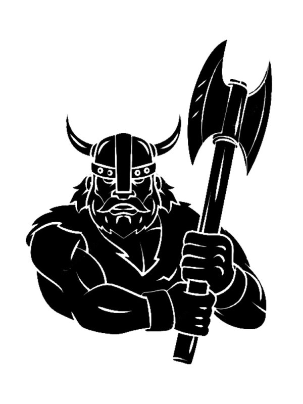 Топор викинга вектор
