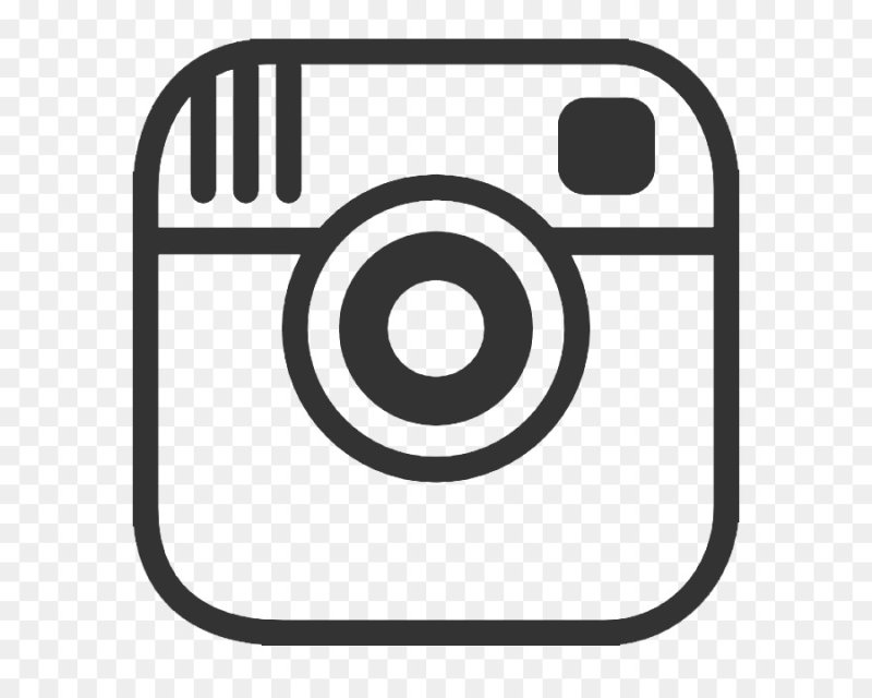 Значок Инстаграм черно белый