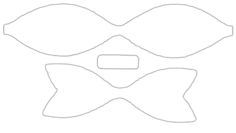 Шаблоны для бантиков для печати