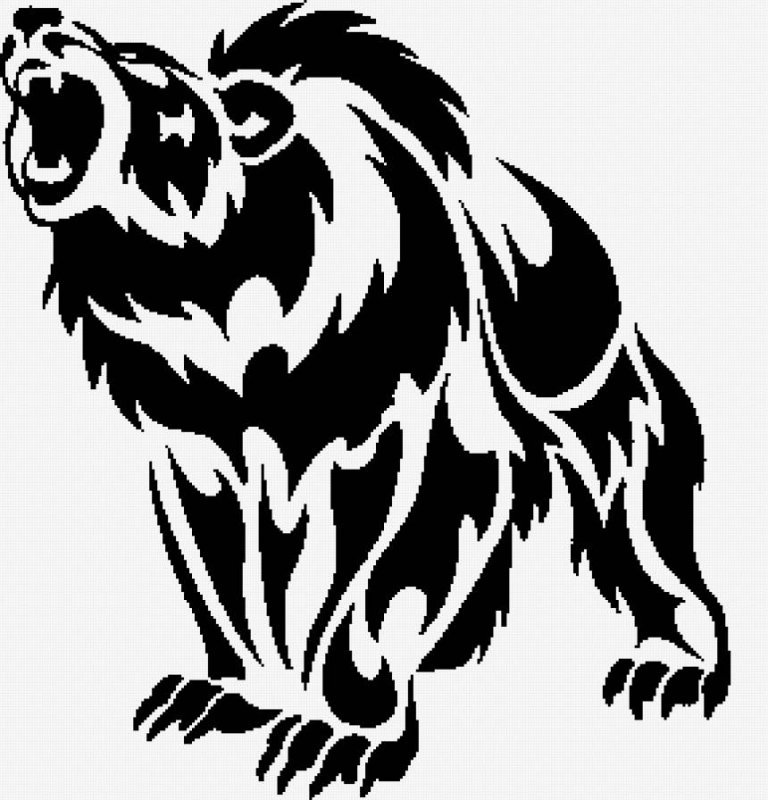 Медведь эскиз