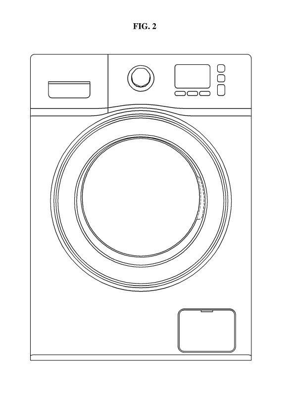 Стиральная машина вид спереди чертеж