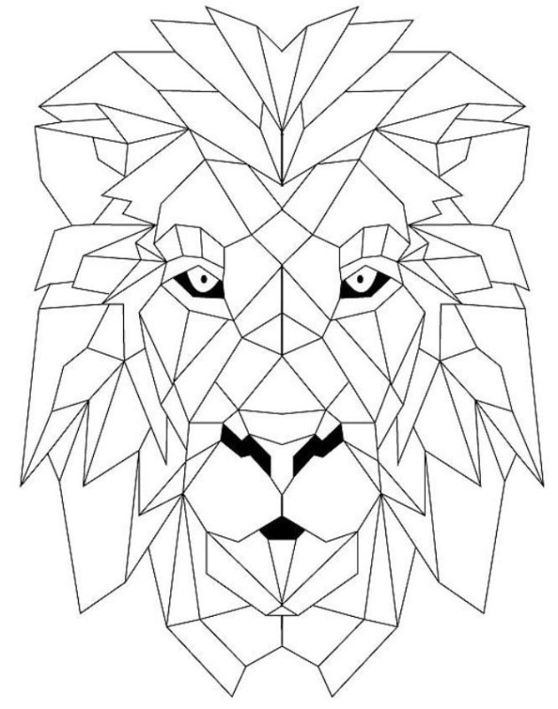 Животные геометрическими фигурами