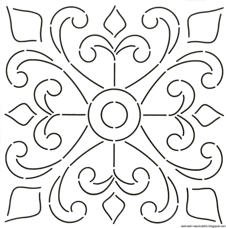 Трафареты для росписи плитки