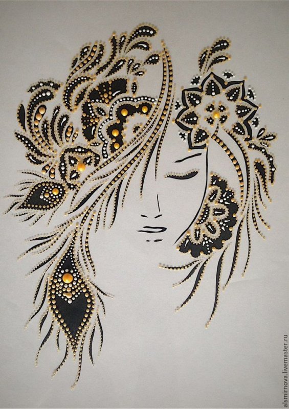 Точечная роспись орнамент