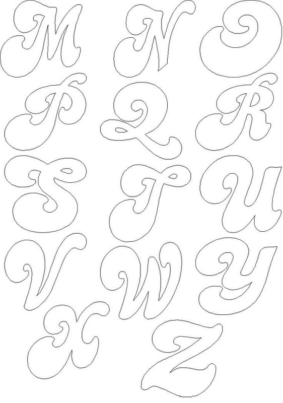 Буквы для брошки трафарет
