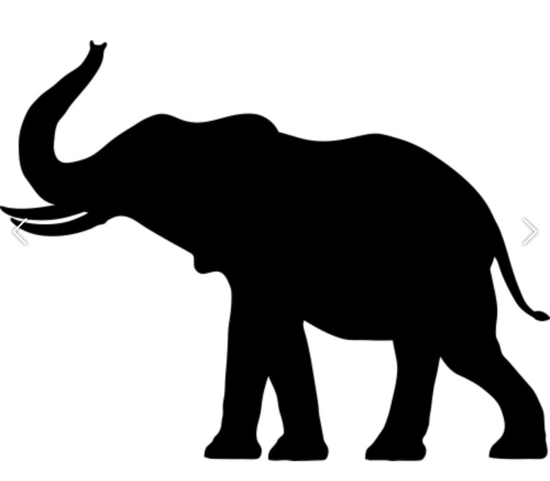 Силуэты диких животных