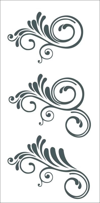 Орнамент завитки