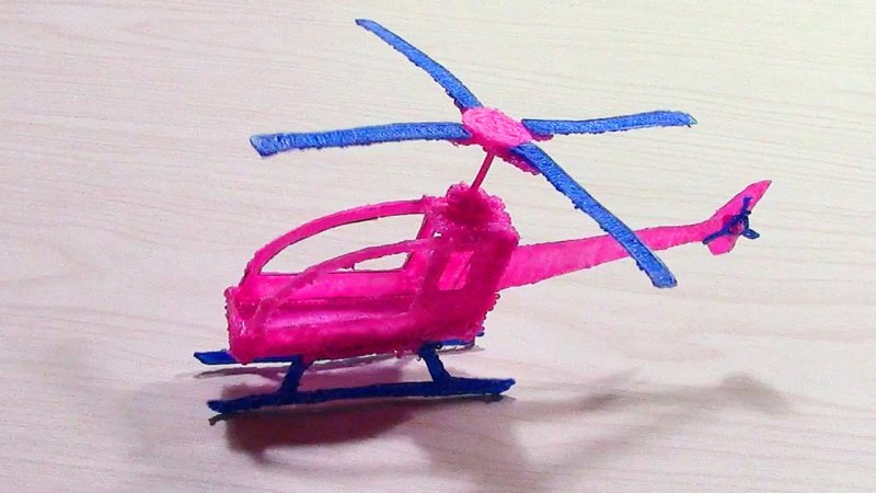 Вертолет 3д ручкой