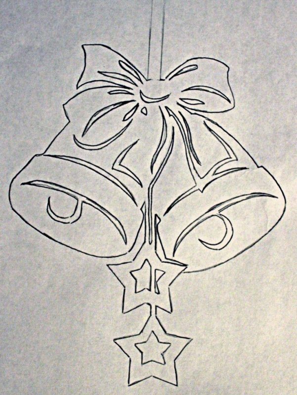 Украшение окон на новый год из бумаги