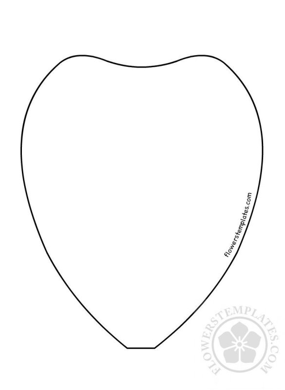 Лепесток трафарет