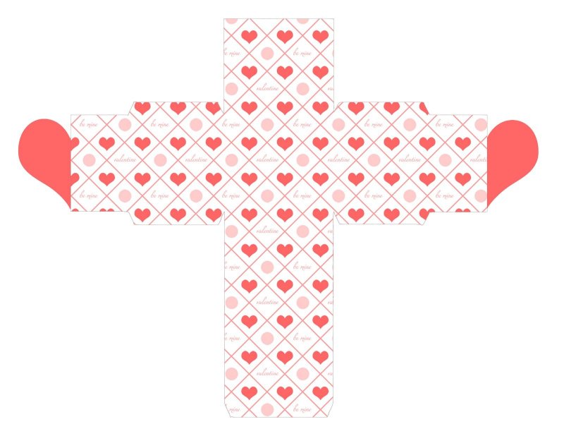 Развертка подарочной коробки