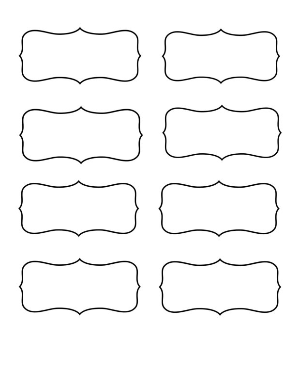 Этикетка трафарет