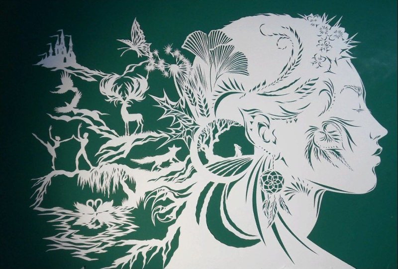 Сложные вырезания из бумаги