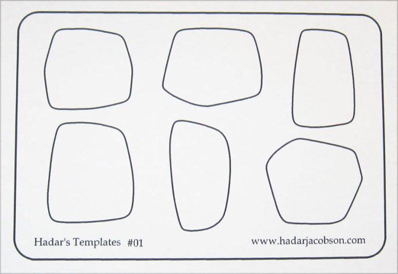 Трафарет для сережек из глины