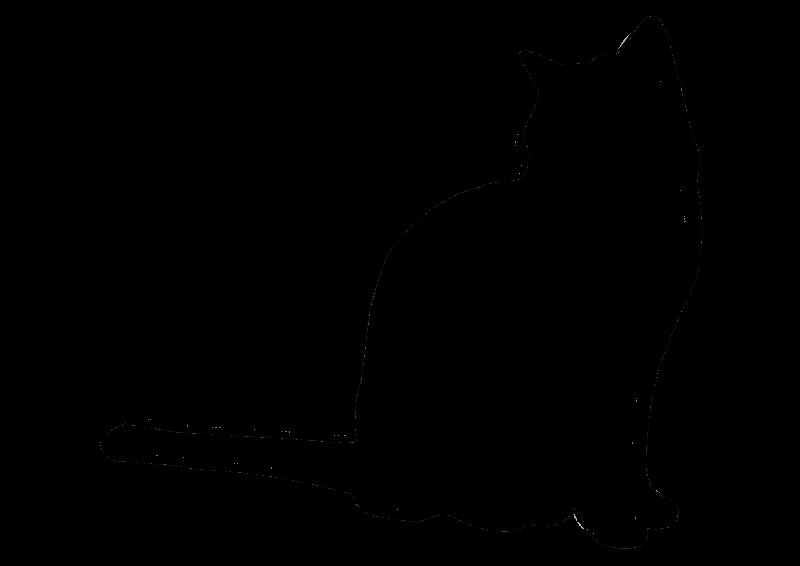 Трафарет котенка для вырезания