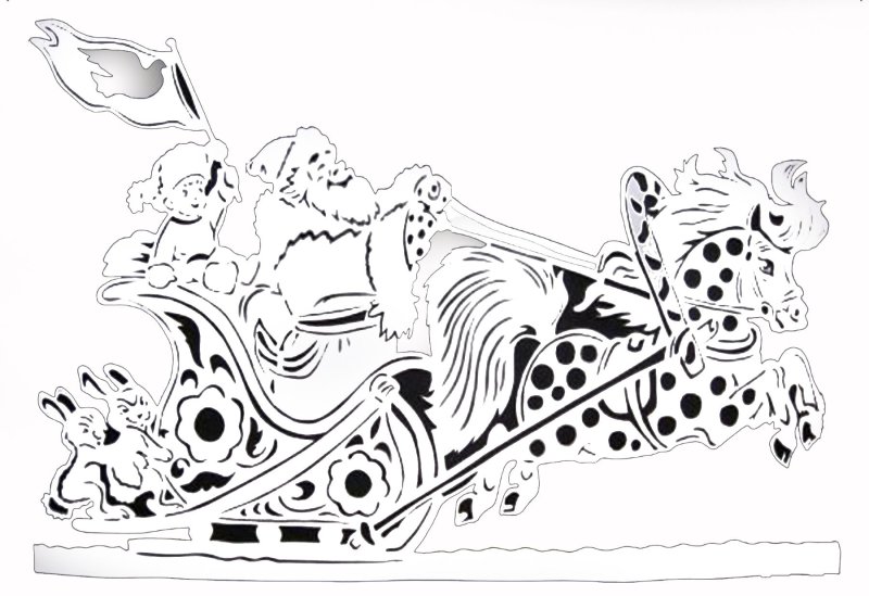 Вытынанки сани