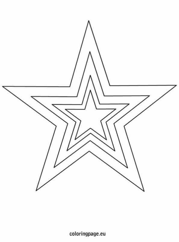 Трафарет звезды