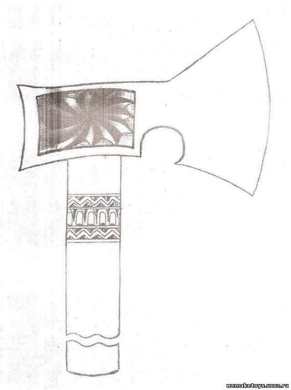 Топор эскиз