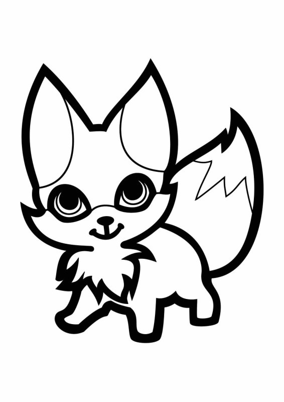 Трафарет лисы