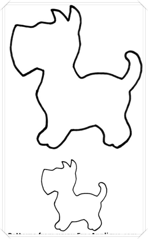 Трафарет игрушки для собаки