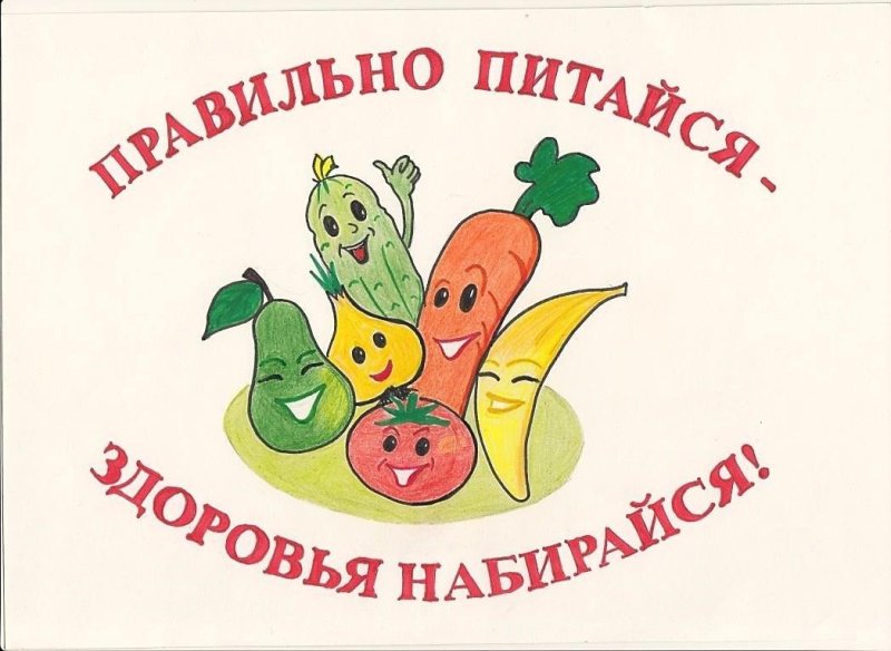 Плакат здоровое питание для школьников